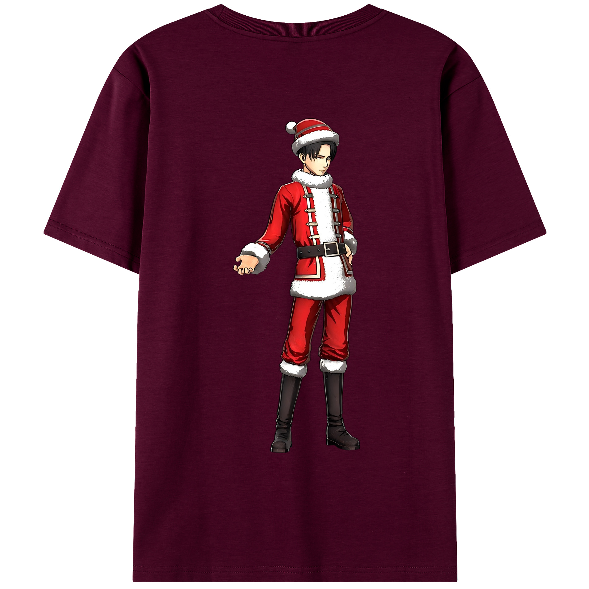 （画像用） 進撃の巨人 リヴァイ·アッカーマン Attack on Titan Levi Ackerman レディース半袖Tシャツ(バックプリント)